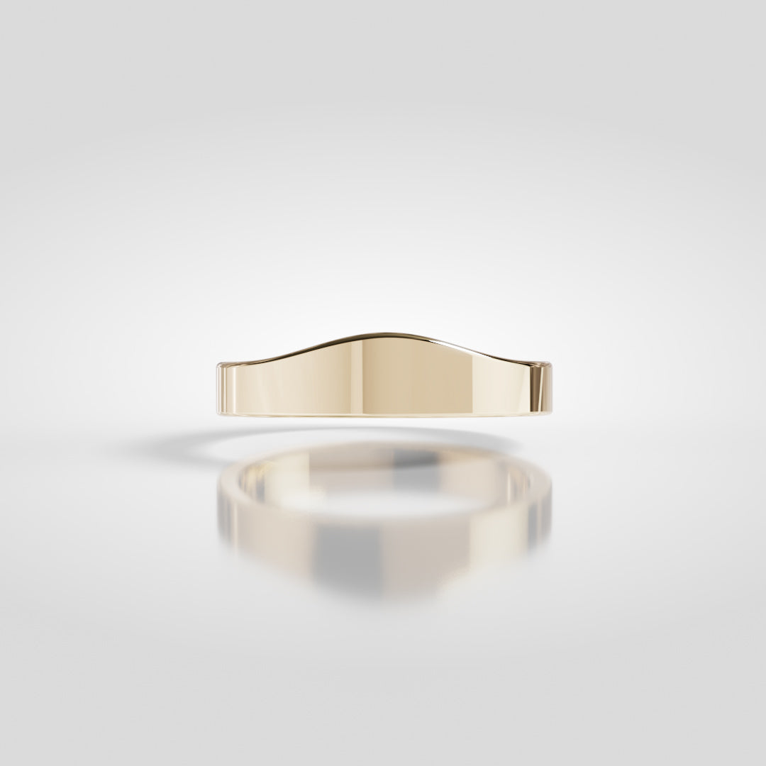 Bespoke Wave Wedding Band for Gal