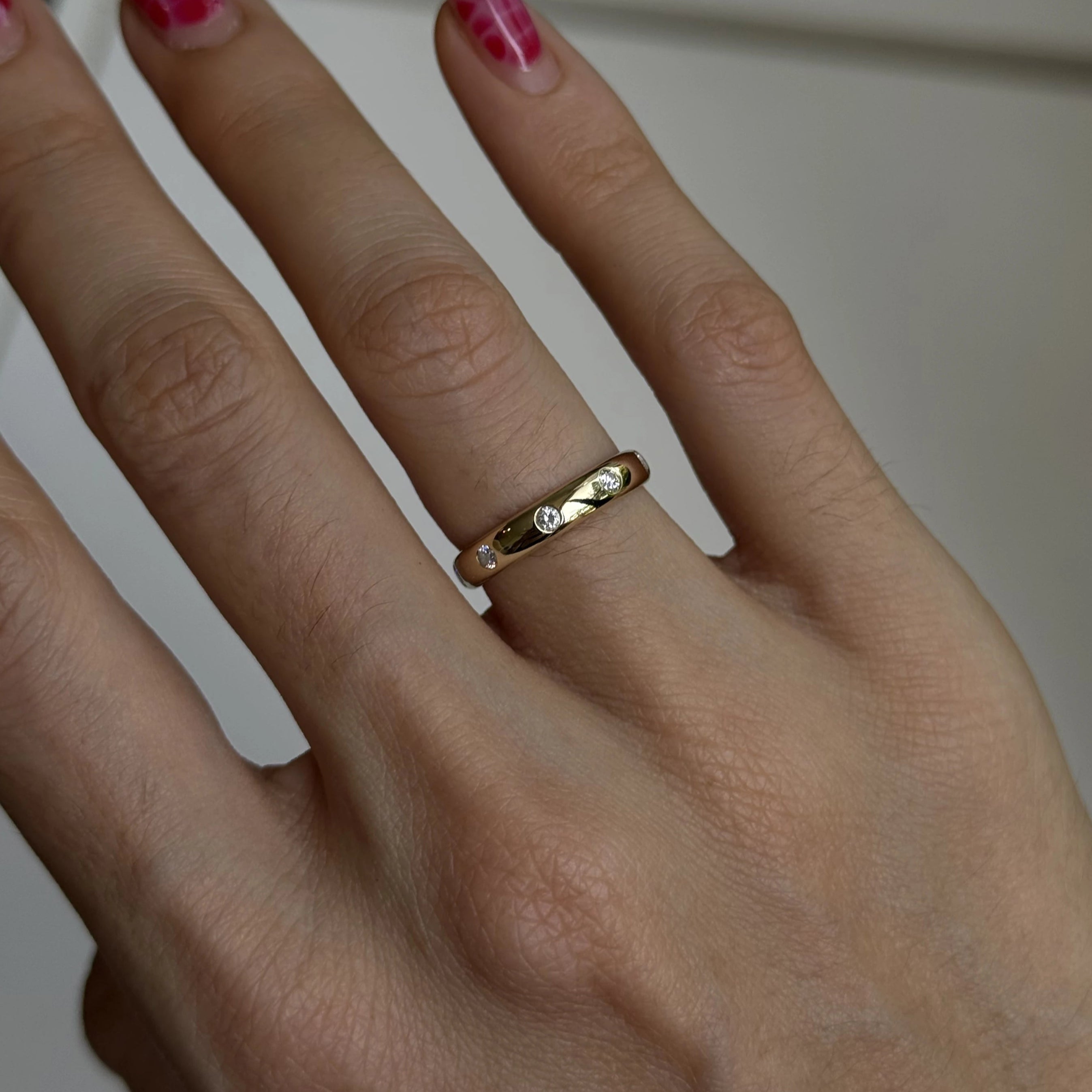 Eternity Band with Round Diamonds for Valeria